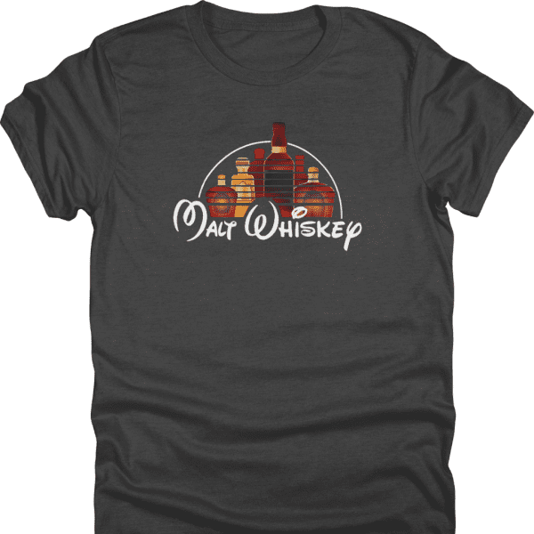 Malt Whiskey Disney Logo Parody Shirt