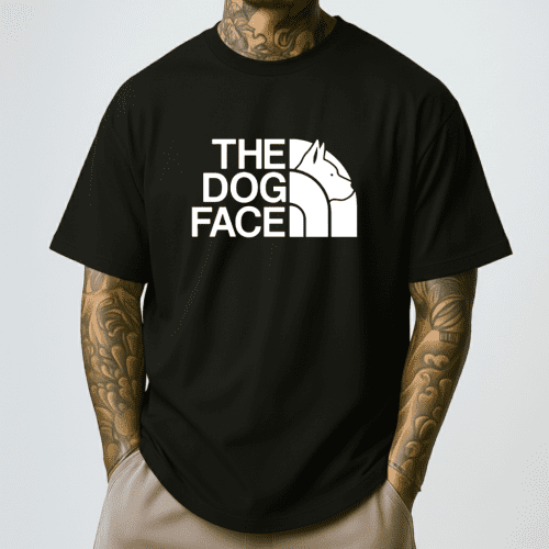 The Dog Face North Face Parody Shirt